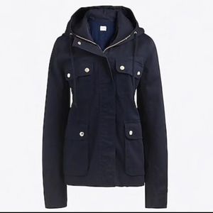 J Crew womens utility hooded Jacket